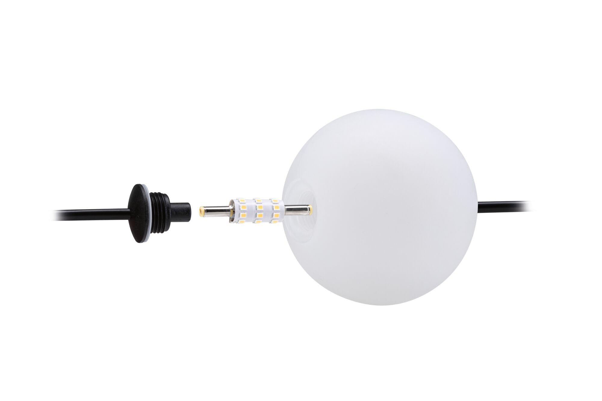 Paulmann 94911 Solar LED Lichterkette Taina Basisset IP67 3000K 5,8m 6x60lm Schwarz