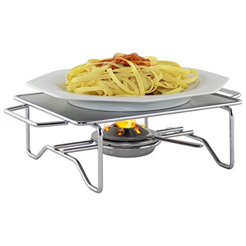 Rechaud Retangular Para Sopeira e Travessas 20cm x 24 cm Acendedor Inox