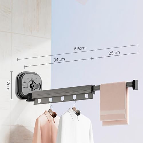 Haofy Wall Mounted Clothes Drying Rack - Image 2
