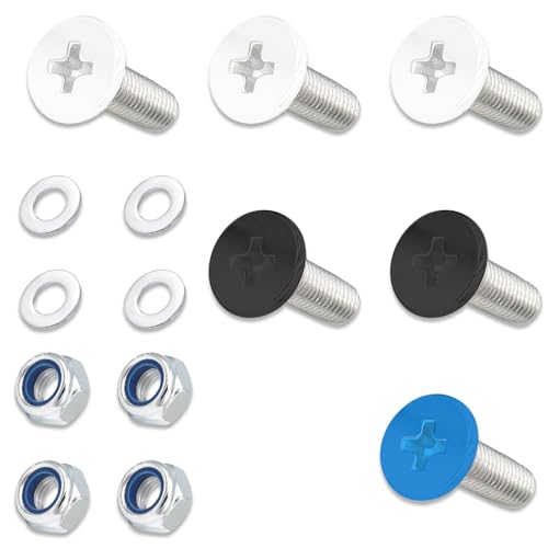 polarmotor Kennzeichen Schrauben Motorrad Set M6*16mm Edelstahl für Kennzeichenhalter Moped Roller Nummernschild Halter
