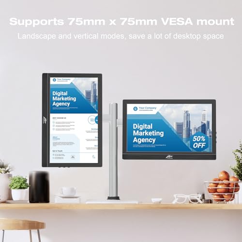 Image of Kenowa Touchscreen Portable Monitor 11.6 Inch, HD 1366x768P LED External Display with USB C HDMI and Speakers & Stand, Travel Monitor Second Screen for Laptop Phone PC Mac Xbox PS4 Switch