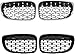 OUTMX Car Grill Mesh Aluminum Alloy Mesh Car Grille for BMW E81 E82 E87 E88 128I 130I 135I Série 1 2007-2011 Metal Front Radiator Grille Car Bumper Hood Vent Multifunctional