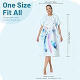MOKANI Badeponcho Damen & Herren, Ultraleicht & Schnelltrocknend, Kapuze Surf Poncho Handtuch auf Surfen Schnorcheln Wassersport, Zugleich Umkleidehilfe Strand Erwachsene（Mit Knöpfen, 108Lx82W cm）