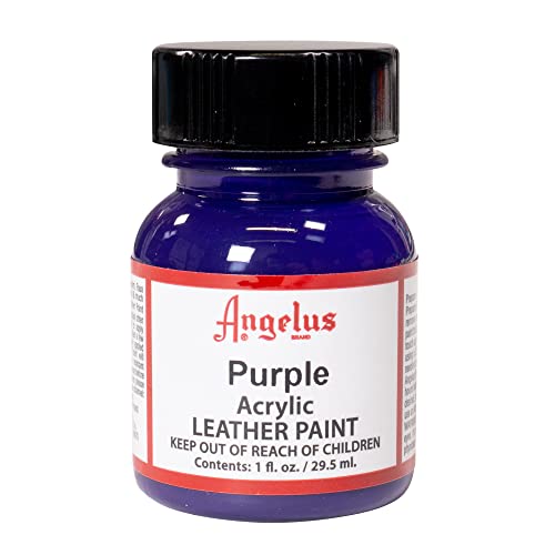 Image of Angelus Acrylic Leather Paint, Purple, 1 oz.