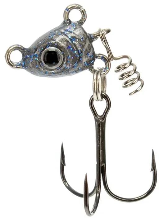 Buckeye Lures Freestyle Head 1/8 OZ / 3 Pack/Blue Glimmer