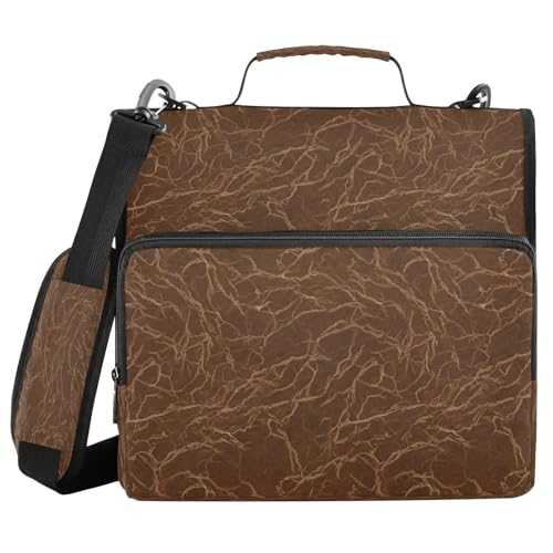 Carpeta de archivos expandible con asa y correa de hombro para transportar folios