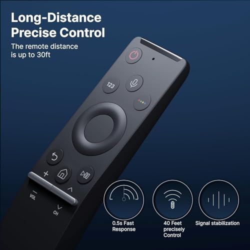 Image of BLACKSHEEP Bluetooth Voice Command Remote Compatible with Samsung Smart 4K Tv Remote Control of Original BN59-01312F with Samsung Ultra Curved TV Remote Control, LED Android UHD OLED QLED