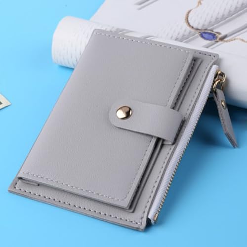 Ladies Purse Women Wallet Multi Card Slot Smooth Zipper Faux Leather Small Size Fine Texture Short Wallet for Shopping Mini Coin Purse Block Wallet4