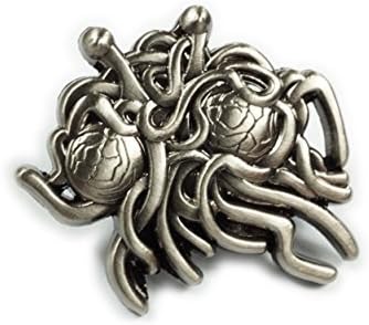 Flying Spaghetti Monster FSM Atheist Sculpted Hat Jacket Tie Tack Lapel Pin image 2