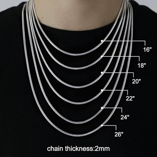 A Simple Necklaces for Women Sterling Silver - Hypoallergenic & Tarnish-Resistant, 16-26 Inch Variants with Elegant Gift Box3