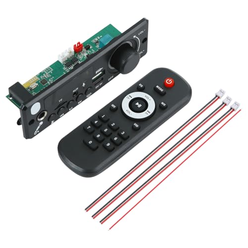 Bluetooth 5.0 Decoder Amplifier Board – Digital MP3/WAV Audio Player with Color Screen, 5V TF/USB/FM Support, DIY Audio Module for Speaker Projects & Car Sound Systems