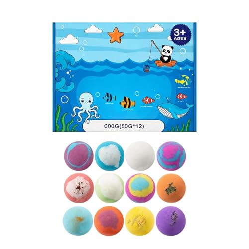 Boules de bain amusantes en lot de 12, le cadeau idéal pour garçons et filles