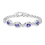 Größe: Größe der Steine: 0,5 x 0,7 cm/4 Stück und 0,1 x 0,1 cm/40 Stück. Armbandbreite: 0,85 cm. Armbandlänge: 17,5 + 4 cm. Material: 925er-Sterlingsilber. Gewicht: 9,42 g.