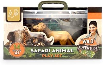 Dr. Gabby Wild - Juego de animales de safari (14 piezas)