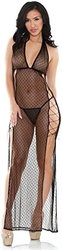 Fantasy Lingerie Vivica Dot Mesh Gown & G-string (OS)