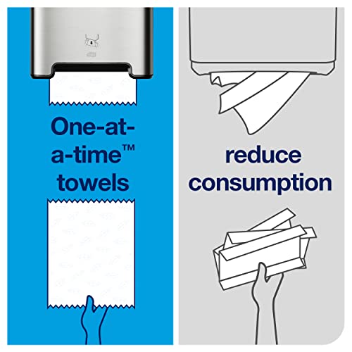 Tork Matic Paper Hand Towel Roll Dispenser Stainless Steel H1, One-At-A-Time Dispensing, Image Range, 461002 #TOP6