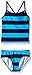 Kanu Surf Little Girls Layla Stripe Tankini Swimsuit, Navy/Aqua, 6X