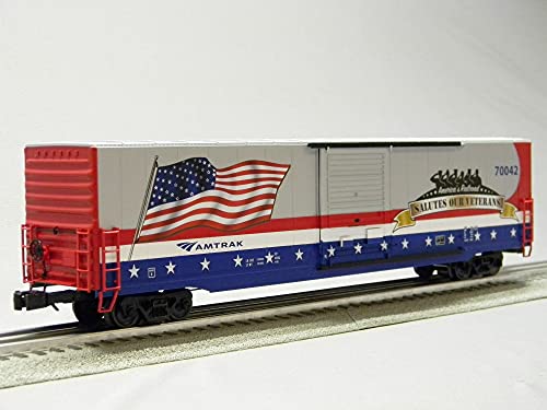 Lionel Amtrak Veterans LED 60' Flag BOXCAR O Gauge
