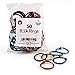Hygloss Products Book Rings – 1 Inch Assorted Colored Steel Binder Rings, 50 Pack
