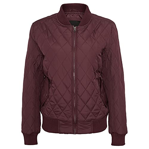 Diamond Quilt Jacket Giacca Borgogna Tb806-00606 M donna nylon