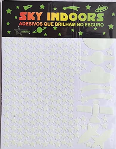 Kit de Adesivos que brilha no escuro - 243 itens -