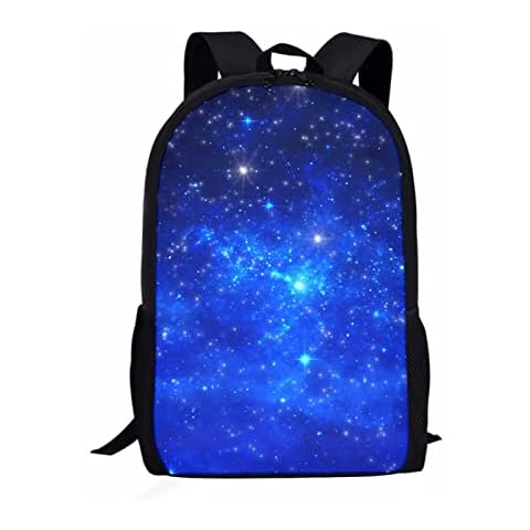 Jndtueit Boys Galaxy School Backpack Kids Bookbag Universe Outer Space Cosmos Star Design Teenager Shoulder Satchel Cover