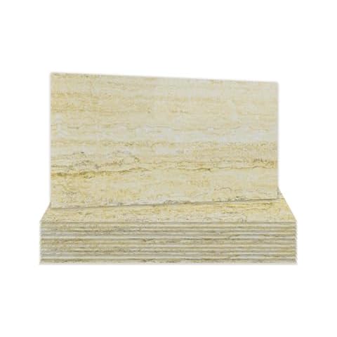 Hode 12 Pieces Beige Tile Stickers for Walls Cover