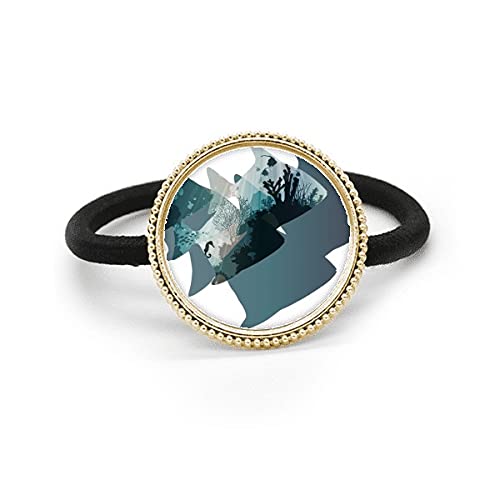 Accesorio de pelo de medusa Seahouse tocado de plata y banda elástica