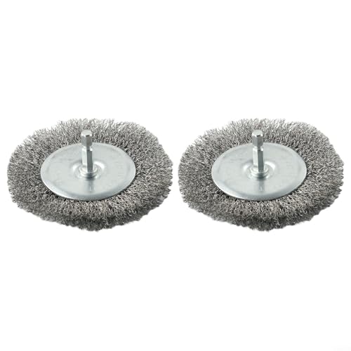 Ersatzbürsten-Set, 2 Stück, 100 mm, Metall-Fugenbürsten für EFB 400 401 Blister elektrischer Fugenreiniger Gehweg, 2 Stück