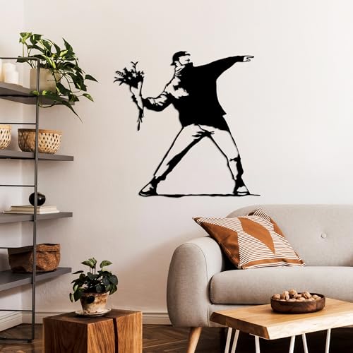 Accessoire mural décoratif métal noir pour salon et chambre chic - 2