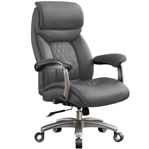 VizysxlCorp Big & Tall Executive Chair, Grey