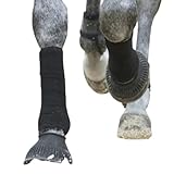★ AJUSTEMENT SÉCURISÉ AVEC SYSTEME CROCHETS ET BOUCLES : Équipés d’un système Hook & Loop, ces bandages pour pattes de cheval (bandages d’écurie) restent solidement en place, évitant de se desserrer facilement lorsque le cheval se déplace — que ce soit pour le dressage ou l’usage quotidien