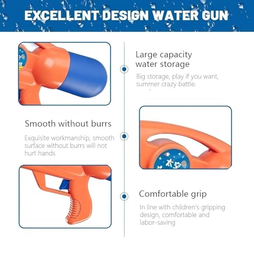 Image of Storio Manual Space War of Water Blaster Guns Toy with Upto 20Ft Range | High Pressure Mechanism Ideal Outdoor Toy for Pool & Beach Fun