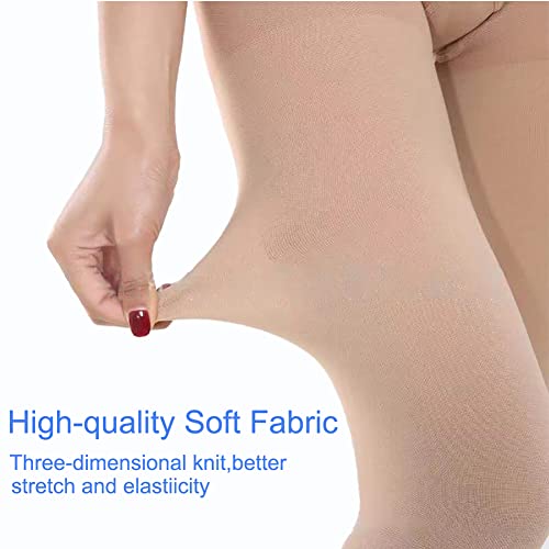 Glemossly Medical Compression Pantyhose For Women & Men,Closed Toe,Firm Support Hose 20-30 Mmhg Graduated Compression Hose Tights For Swelling Edema Varicose Veins #TOP5