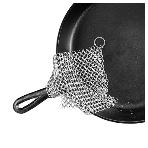 The Ringer - The Original Stainless Steel Cast Iron Cleaner, Patented XL 8x6 Inch Design