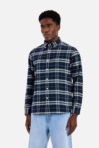 Image of SNITCH Men Casual Shirt | Regular Fit Full Sleeve Button-Down Collar Buffalo Check Pattern | Premium Cotton Blend & Breathable Fabric Outings