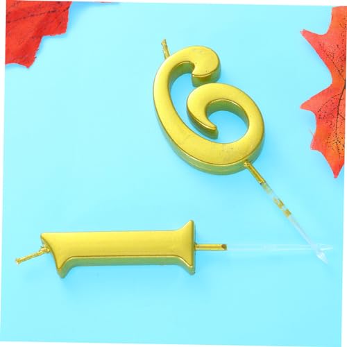 Ciieeo guarnição de ouro decoração com brilho vela número 16 decoração de bolo o casamento kids núme