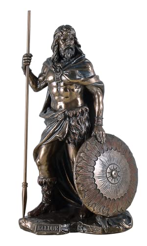 Veronese by Joh. Vogler GmbH Balder - Figura de dios germánico de la belleza, 22 cm, bronce