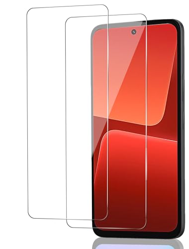 ICESPRING für Panzerglas für Xiaomi 13 Schutzfolie, 2 Stück Fingerabdruck-ID Panzerfolie für Xiaomi Mi 13 Folie, 9H Härt...