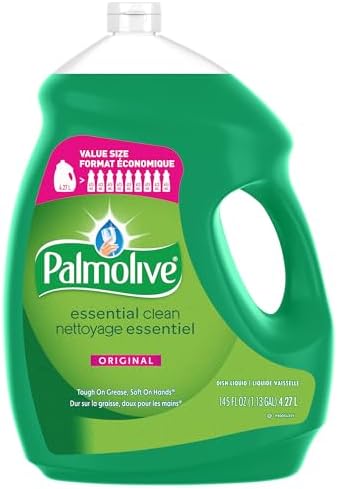 Palmolive Essential Clean Dish Soap, Original Scent 4.27 L - Biodegradable, Phosphate & Paraben Free Liquid Dish Soap - Removes Grease & Grimes from Dishes - View 3