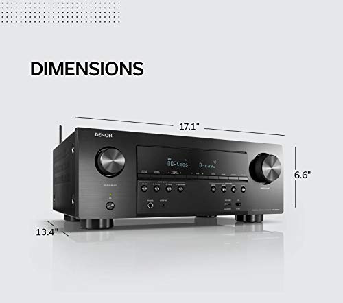 DENON Receptor AVR-S950H, 7,2 canais (185WX7) - Home Theater 4K Ultra HD (2019) | Streaming de músic