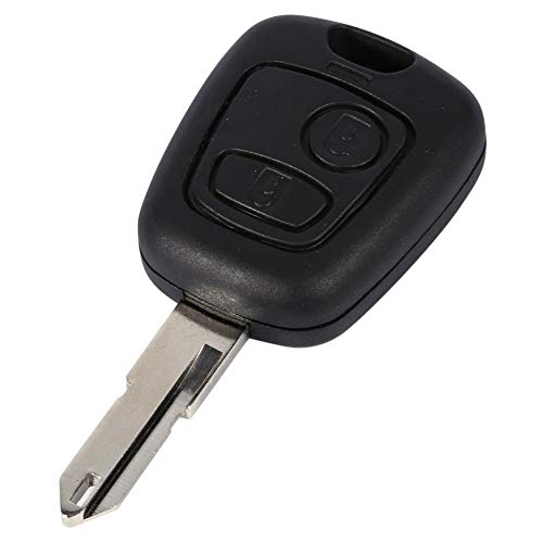 Image of Replacement 2-Button Key Fob Shell Case for Peugeot 206 - Uncut Blank Remote Housing, Compatible with 207 306 307, No Programming Required