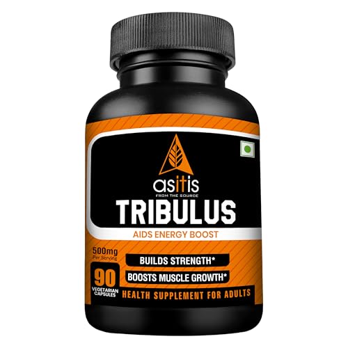 AS-IT-IS Nutrition Tribulus 500mg per serving, 90 Capsules | Supports Endurance, Vitality & Boosts Testosterone | 100% Natural Gokshura extract | Lab Tested