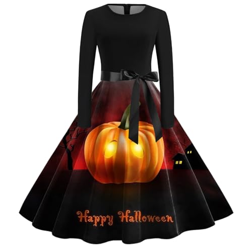 Robe d'Halloween femmes taille haute pour camoufler les rondeurs