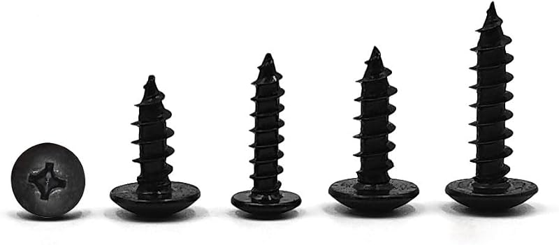 SHUNCHG 20 buc. șuruburi autoforante cu cap bombat cu guler, din oțel carbon, M6 x 20 mm, pentru lemn