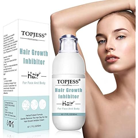 Hair Inhibitor Cream, Hair Inhibitor Permanent, Stop Hair Growth Inhibitor, Hair Growth Inhibitor Cream, Slows Hair Growth, Natural Non-Irritating Hair Inhibitor for Men and Women - 50ml Cover