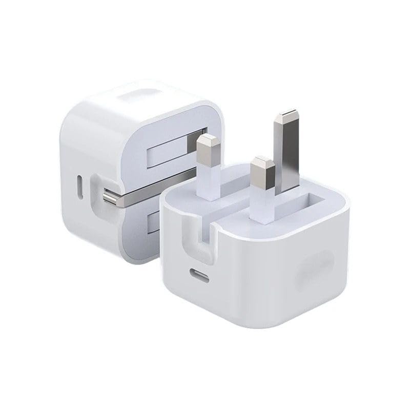SHERYM (2PCS) Type C PD 20W Fast USB C Charger Fast Charger Head Type-C Power Plug Universal Travel Adapter USB-C Plug for iPhone 16 Pro Max/16 Pro/15 Pro Max/14/13/12, Samsung, Huawei - Pack Of 2