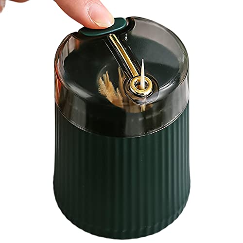 JINGAN Distributeur de Porte-Cure-Dents | Conteneur de Cure-Dents Fantaisie pour Restaurant,Lot de Cure-Dents avec 380 Cure-Dents Ronds en Bambou pour la Cuisine