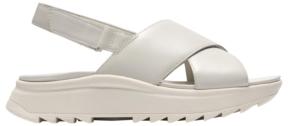 Clarks DashLite Wish Womens White Leather, 5.5