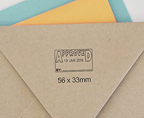 Tampon dateur encreur Approved pour document de bureau robuste
